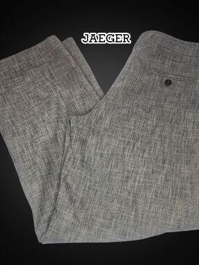 JAEGER Tweed Linen Blend Pants - 10